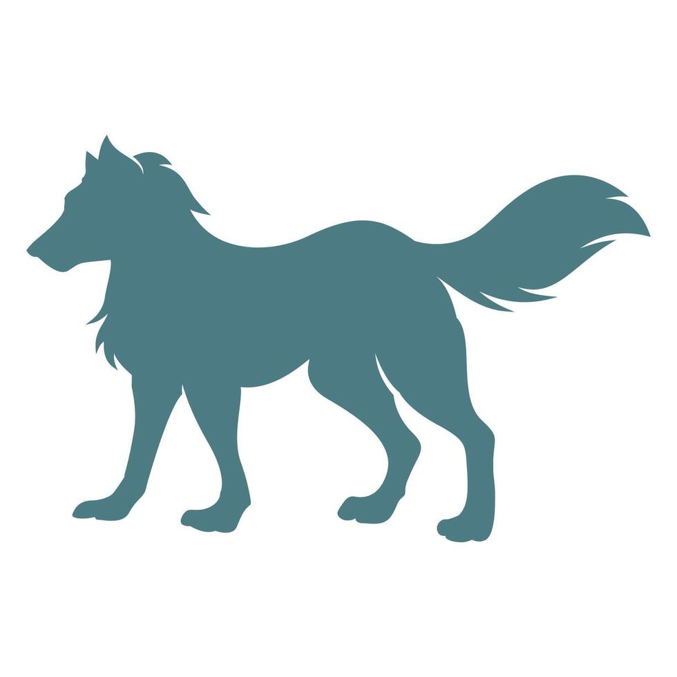 Wolf illustration design vector