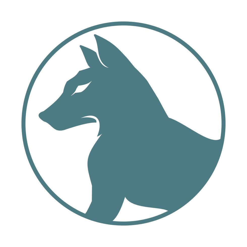 Wolf illustration design vector