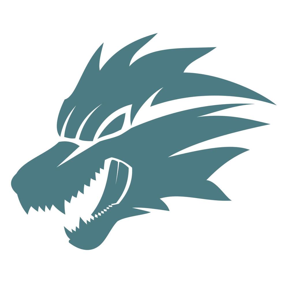 Wolf illustration design vector