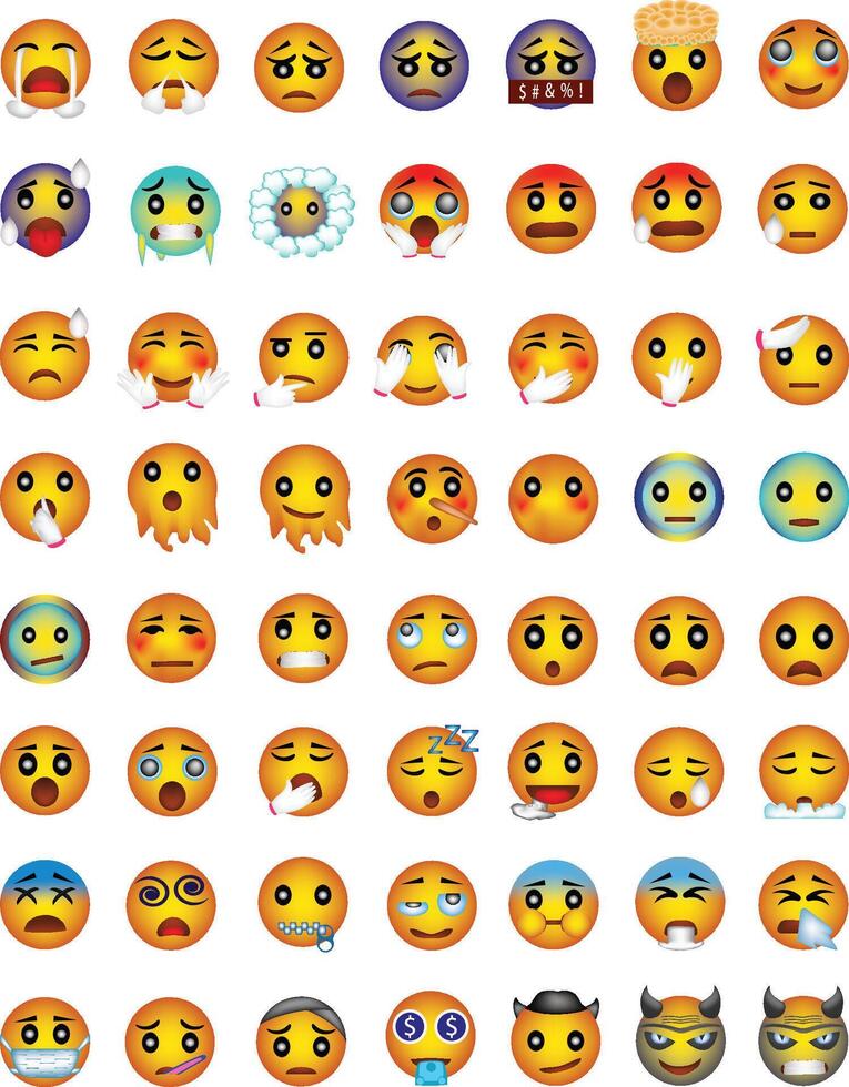 Emoji design illustration on a white background vector