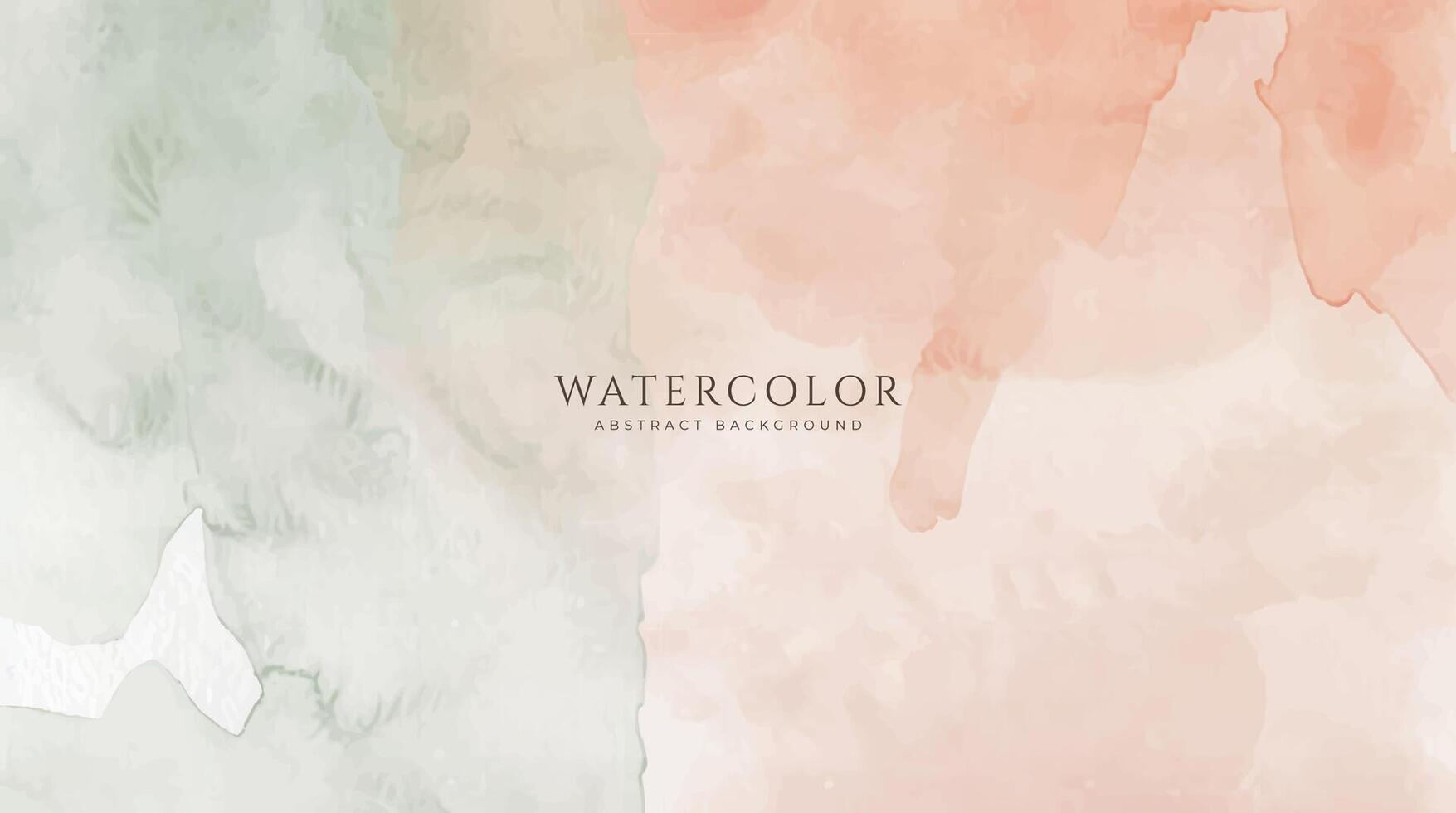 Abstract horizontal watercolor background. Neutral light colored empty space background illustration vector