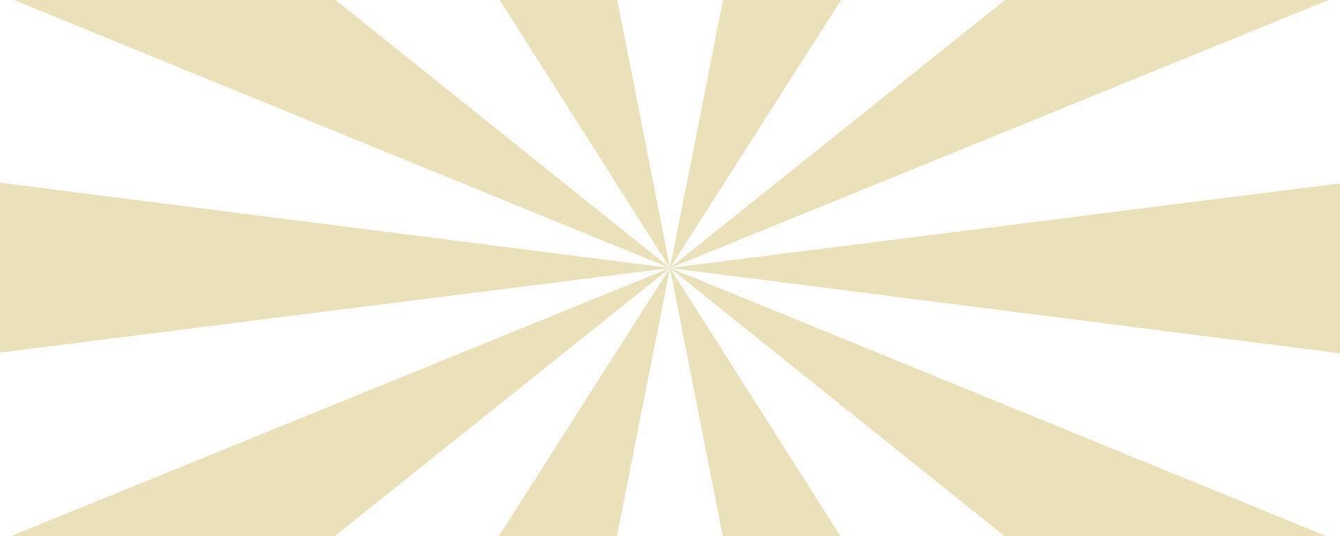 Advertising Horizontal Website banner with Sun rays, lines background, light vector