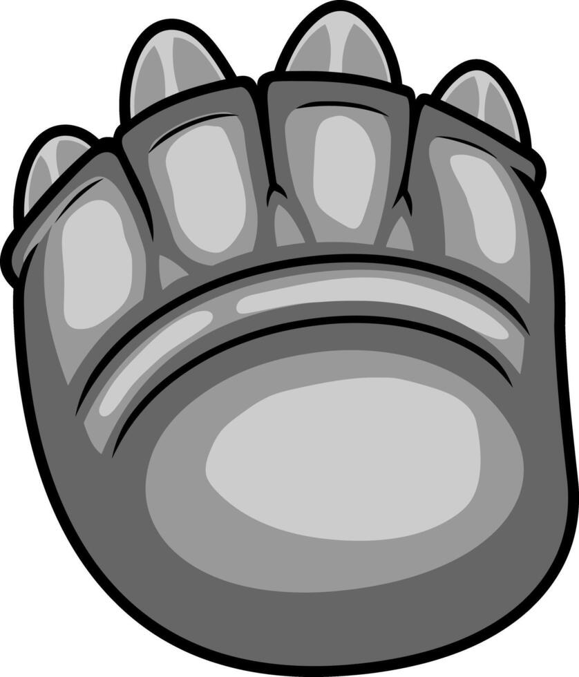 Brachiosaurus Dinosaur Paw With Claws Print Logo Design vector