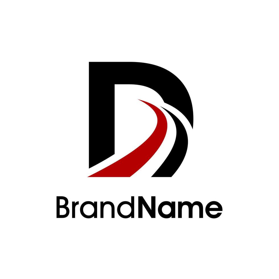Simple Initial D Road Logo vector