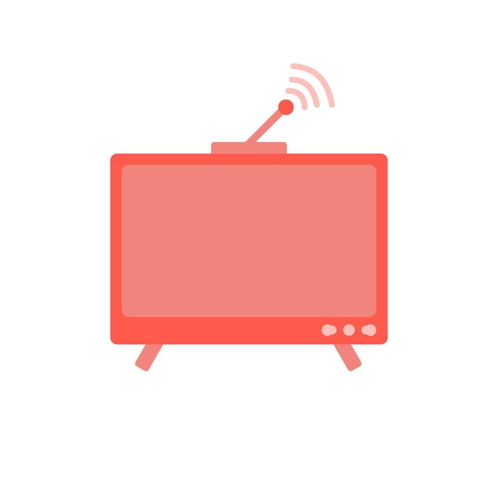 Television icon with flat style for your design. Tv icon vector