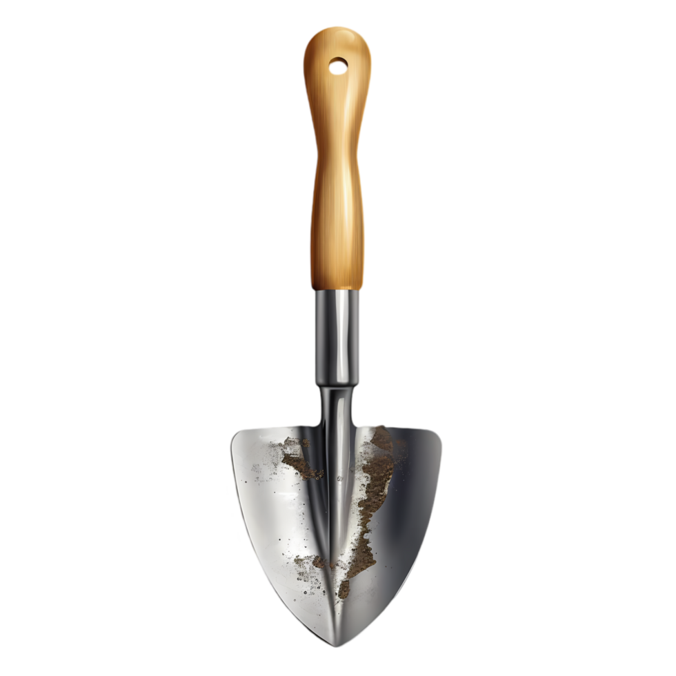 Garden Tool - A Rusty Shovel with Wooden Handle png