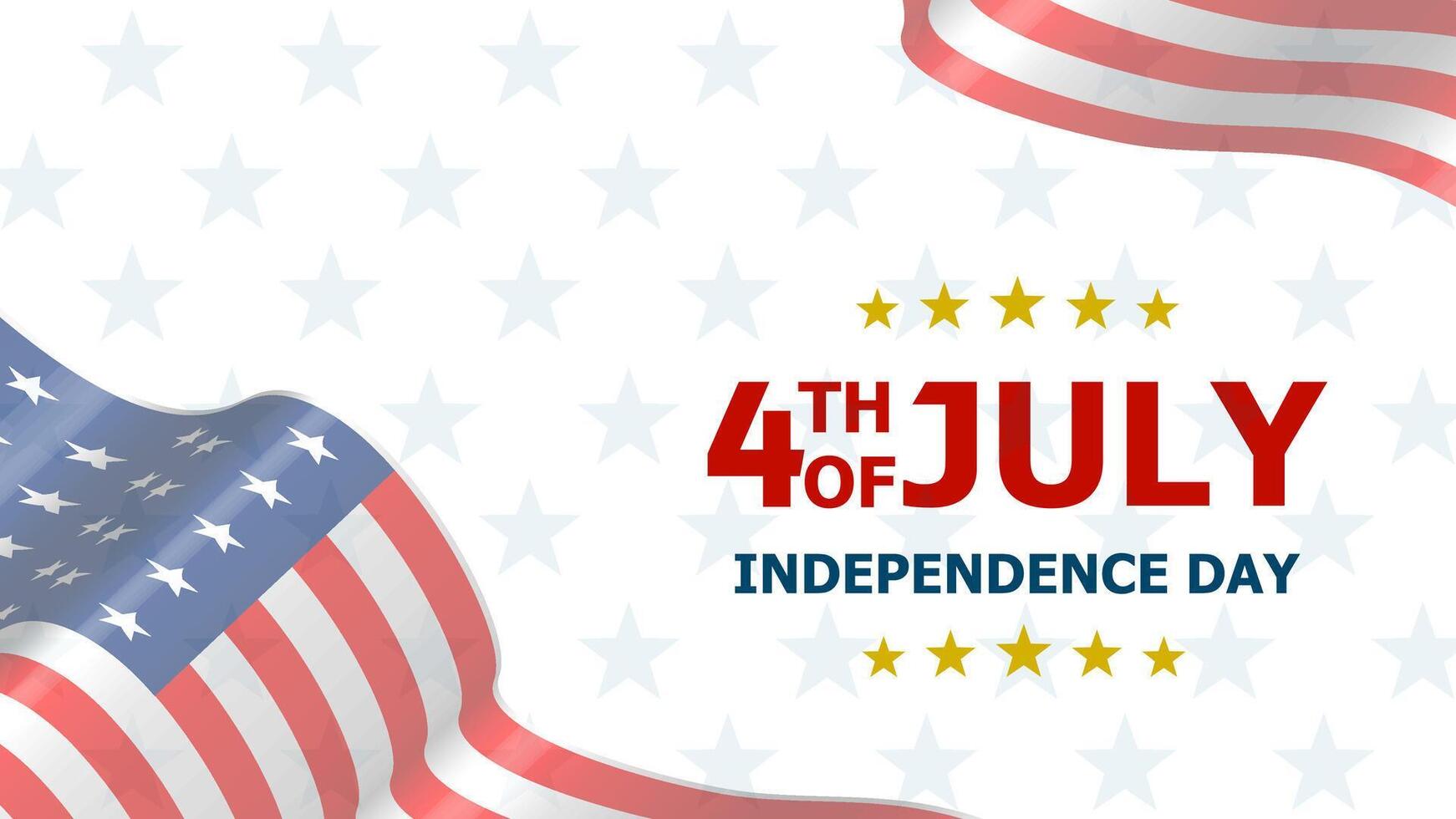 4th of July Independence Day Poster. Happy Independence Day America. Happy Independence Day 4th of July Background. USA independence Day 4th of July Template design. Similar Design vector