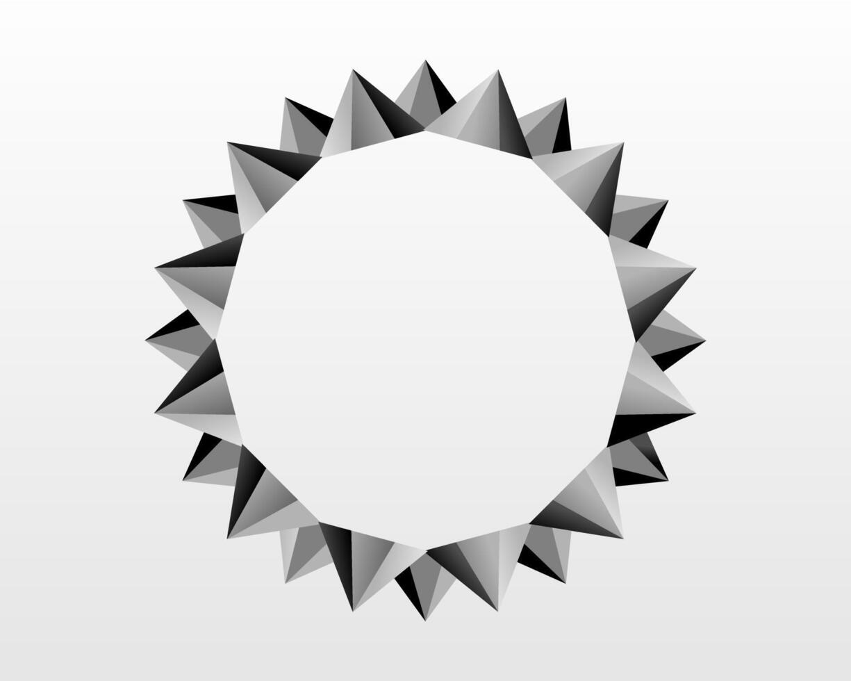 Graphic logo design about geometric abstract circles. vector
