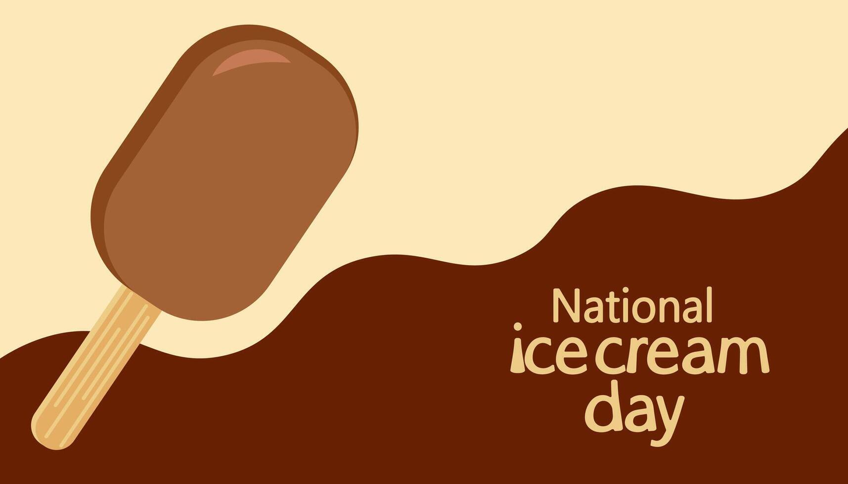 National ice cream day. Template for background, banner, card, poster. vector
