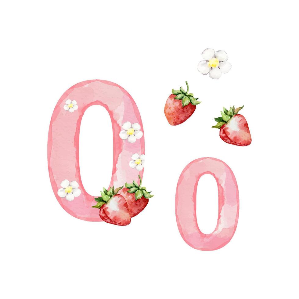 watercolor-pink-number-0-with-