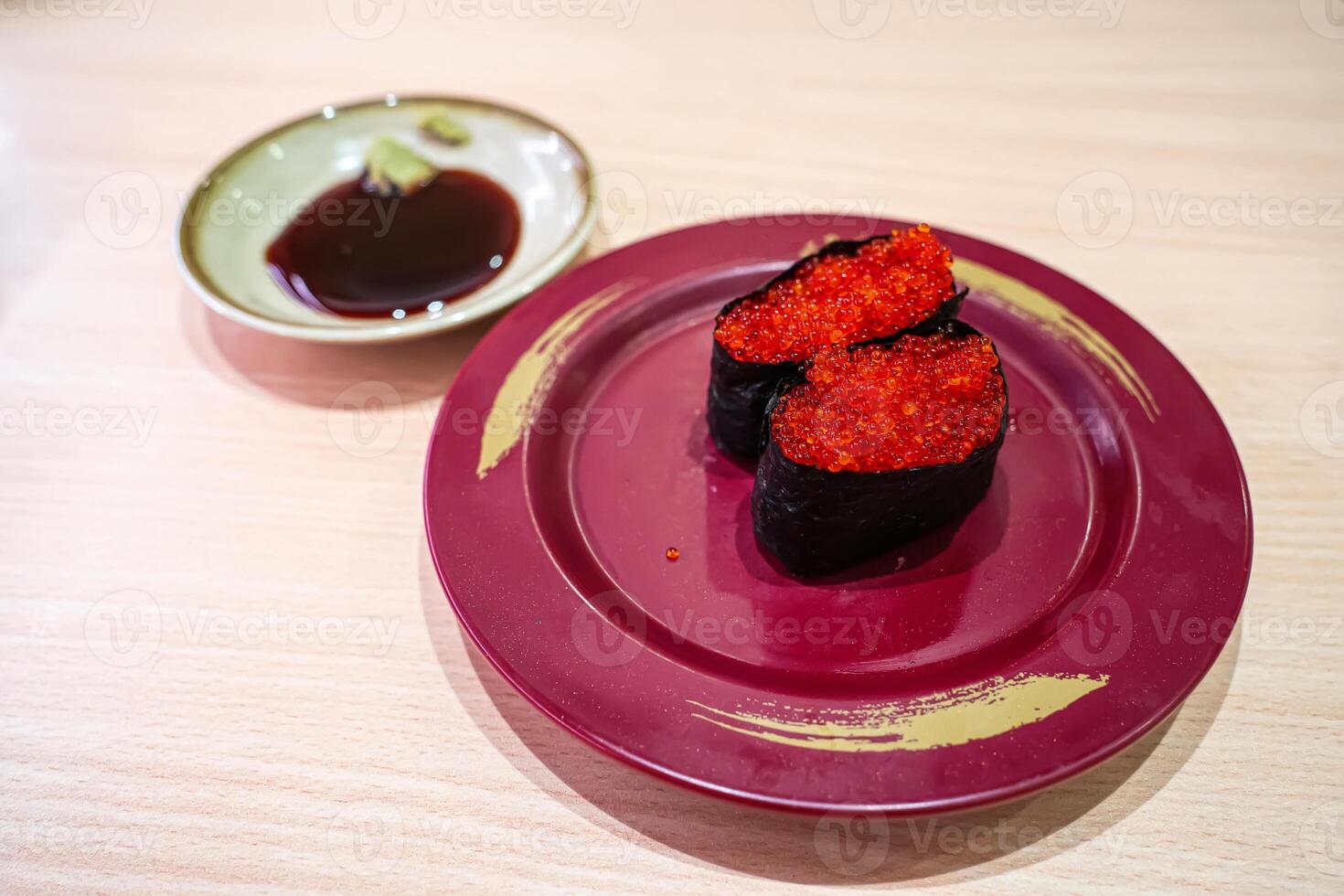 Fish egg sushi photo