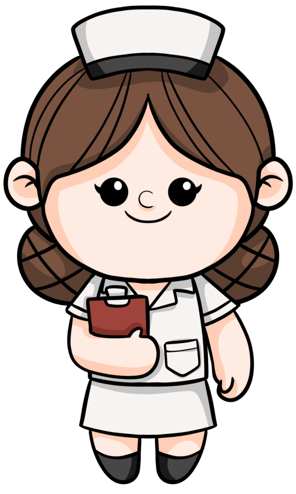 Illustration of Cartoon nurse Dream Career and Inspiration for toddler png