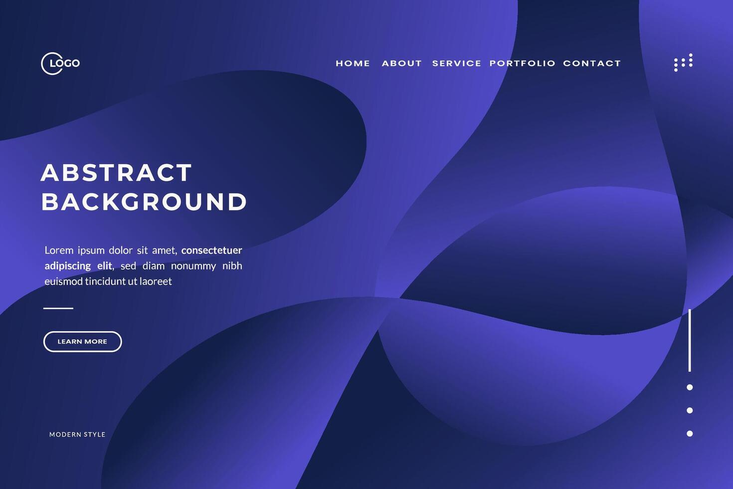 Blue Abstract Background features a modern and minimalist aesthetic. Use this background for presentations, websites, landing pages, web applications, mobile apps vector