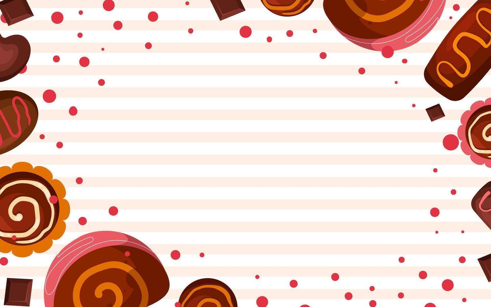 World Chocolate Day Background vector