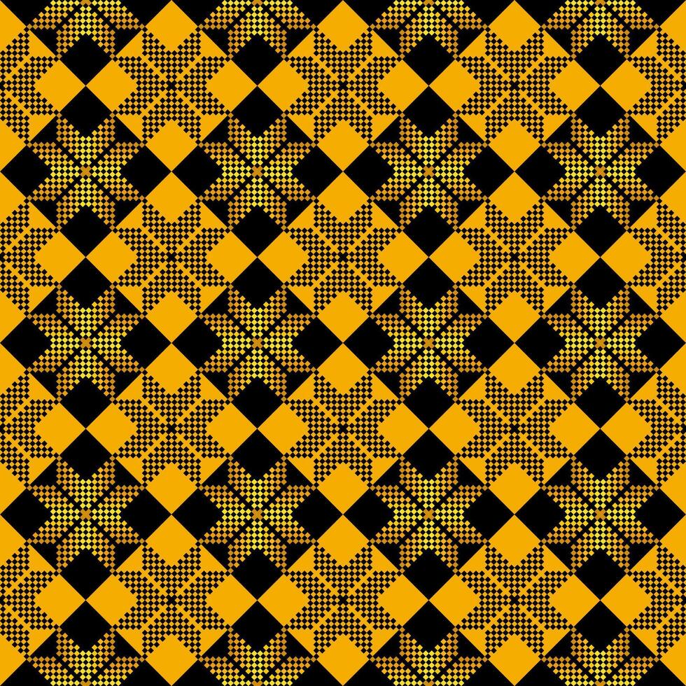 Geometric ethnic floral pixel art embroidery, Aztec style, abstract background design for fabric, clothing, textile, wrapping, decoration, scarf, print, wallpaper, table runner. vector