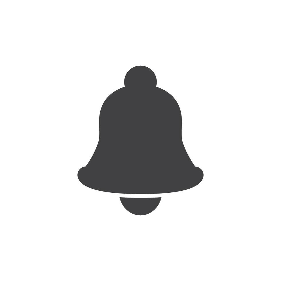 Notification bell icon in flat style. Incoming inbox message illustration on isolated background. Ringing bell sign business concept. vector