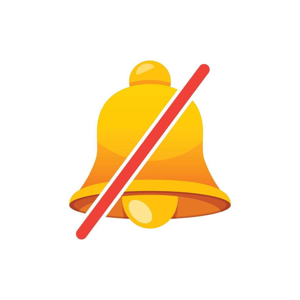 Notification bell icon in flat style. Incoming inbox message illustration on isolated background. Ringing bell sign business concept. vector