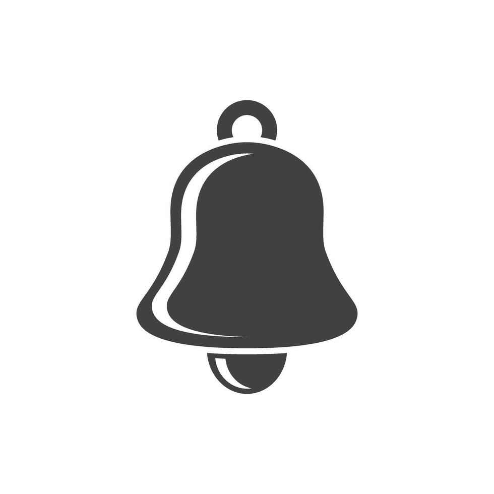 Notification bell icon in flat style. Incoming inbox message illustration on isolated background. Ringing bell sign business concept. vector