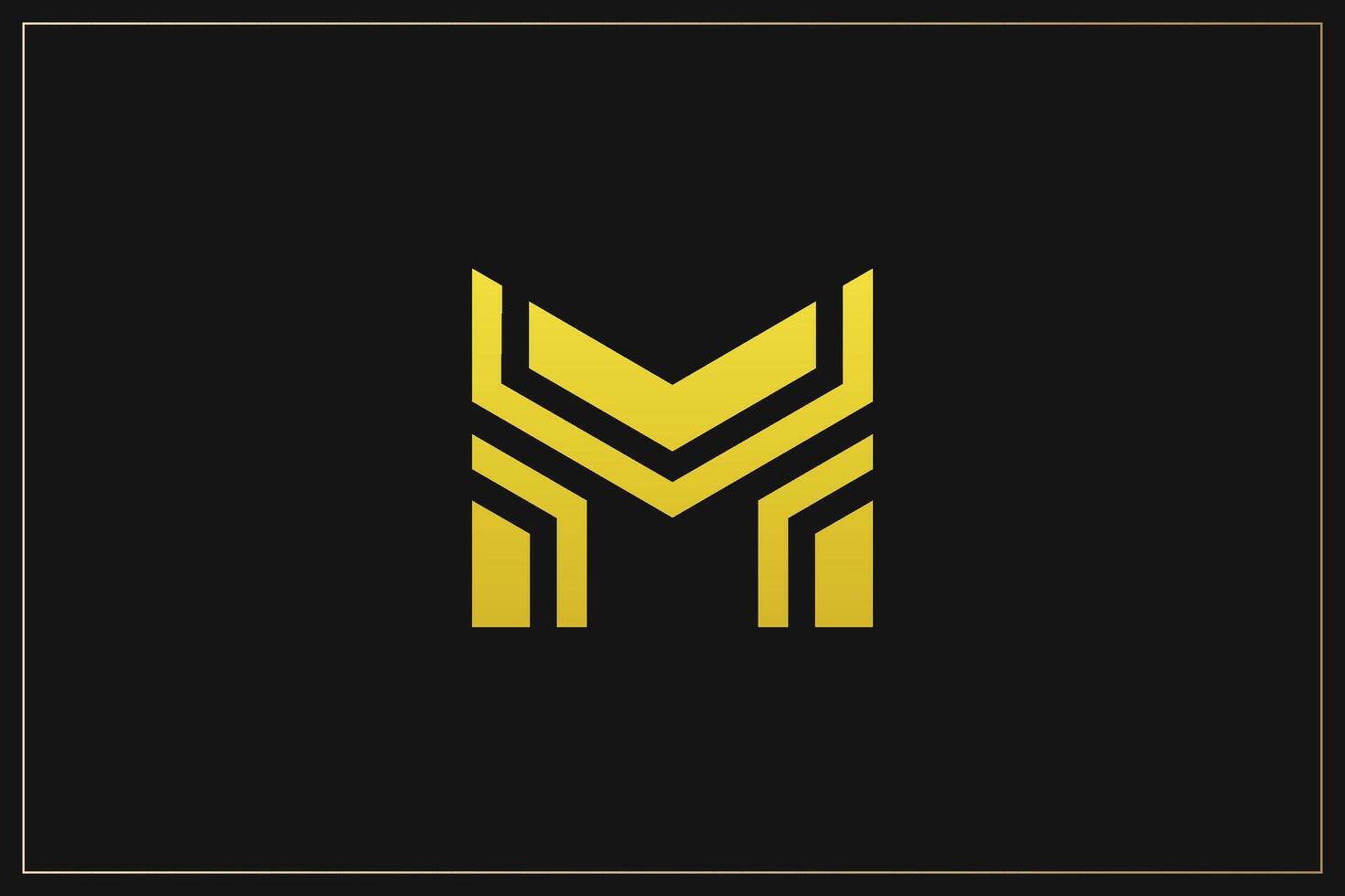 M Letter Trademark Brand Logo vector