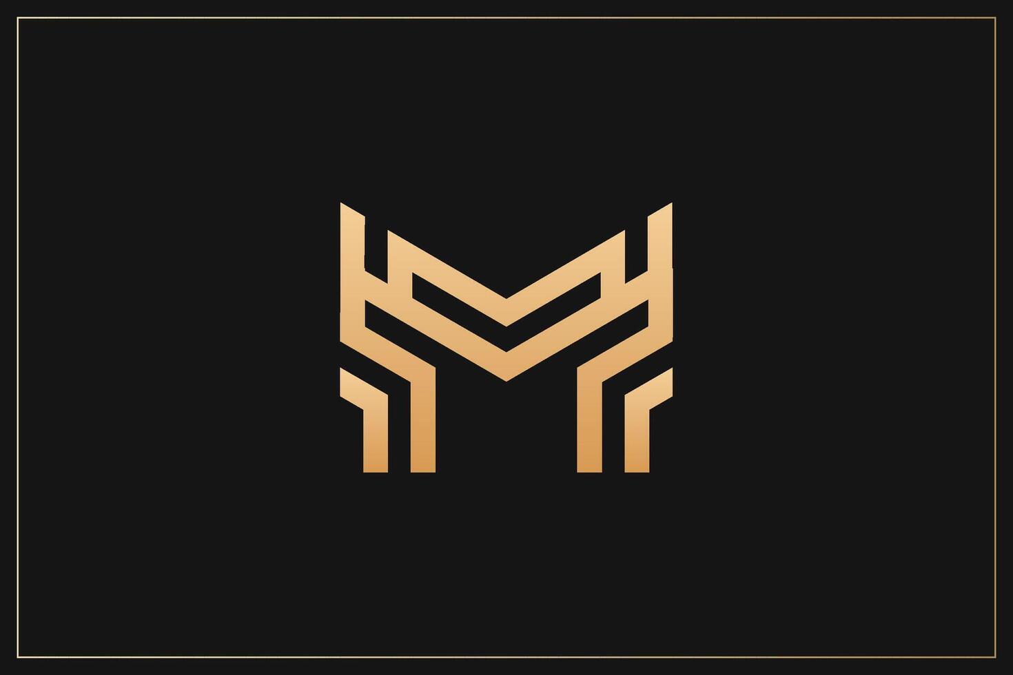 M Letter Trademark Brand Logo vector