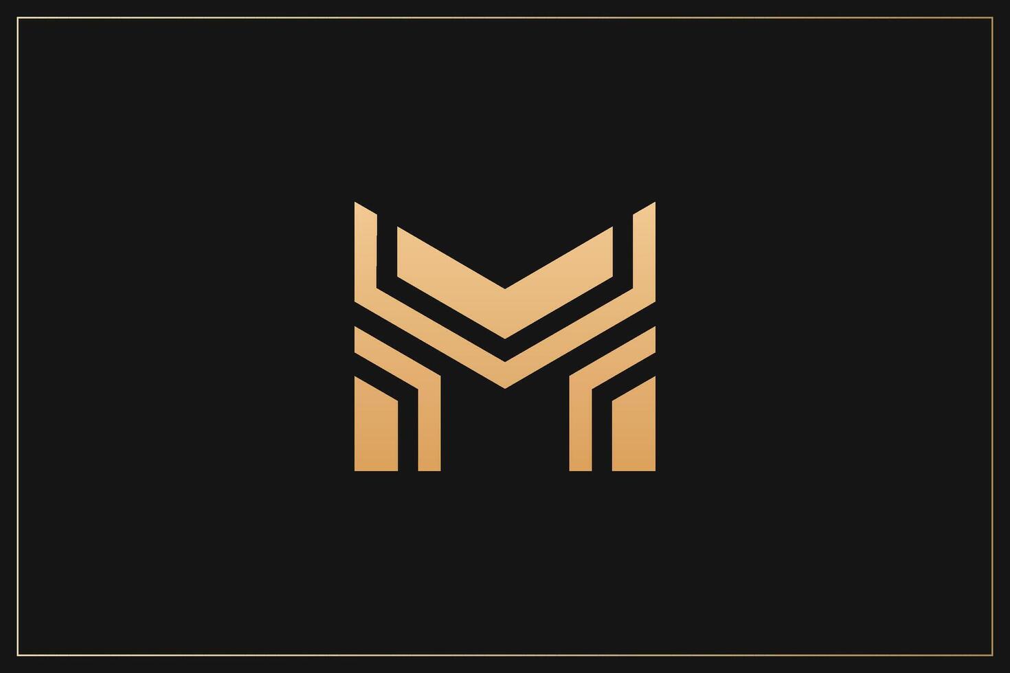 M Letter Trademark Brand Logo vector