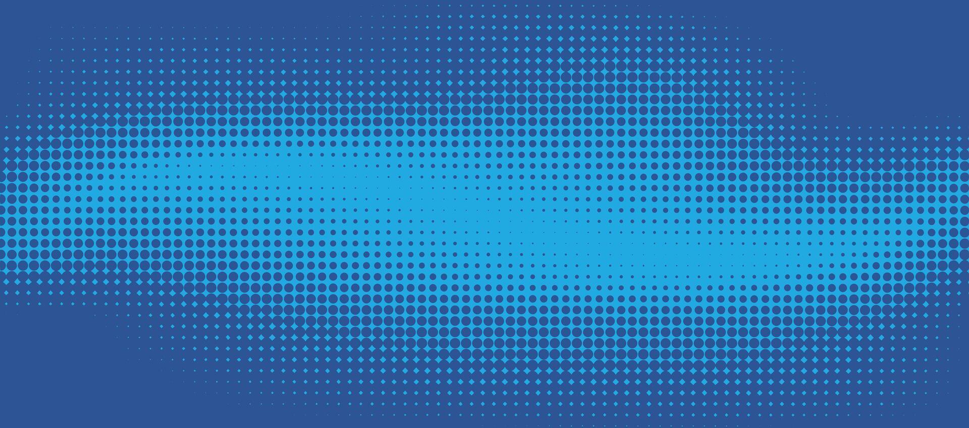 Blue halftone effect gradient background. Halftone dotted effect. vector