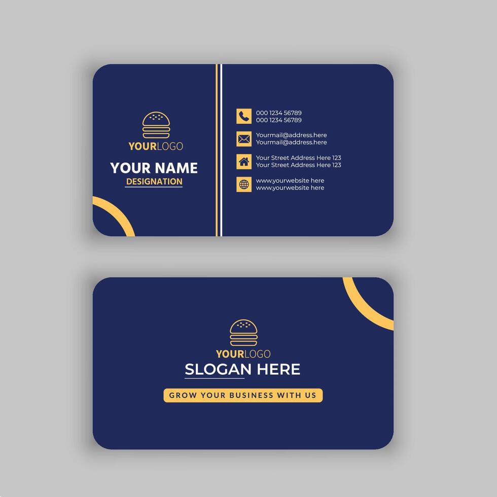 Free Business card template vector