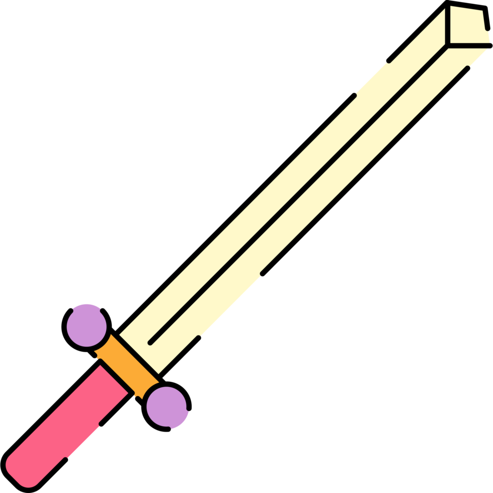 Cute Sword Toys for Kids Isolated Transparent Background png