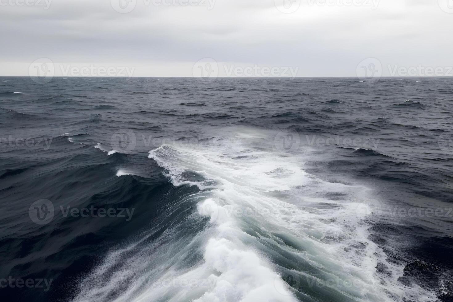 waves in the ocean. Neural network photo