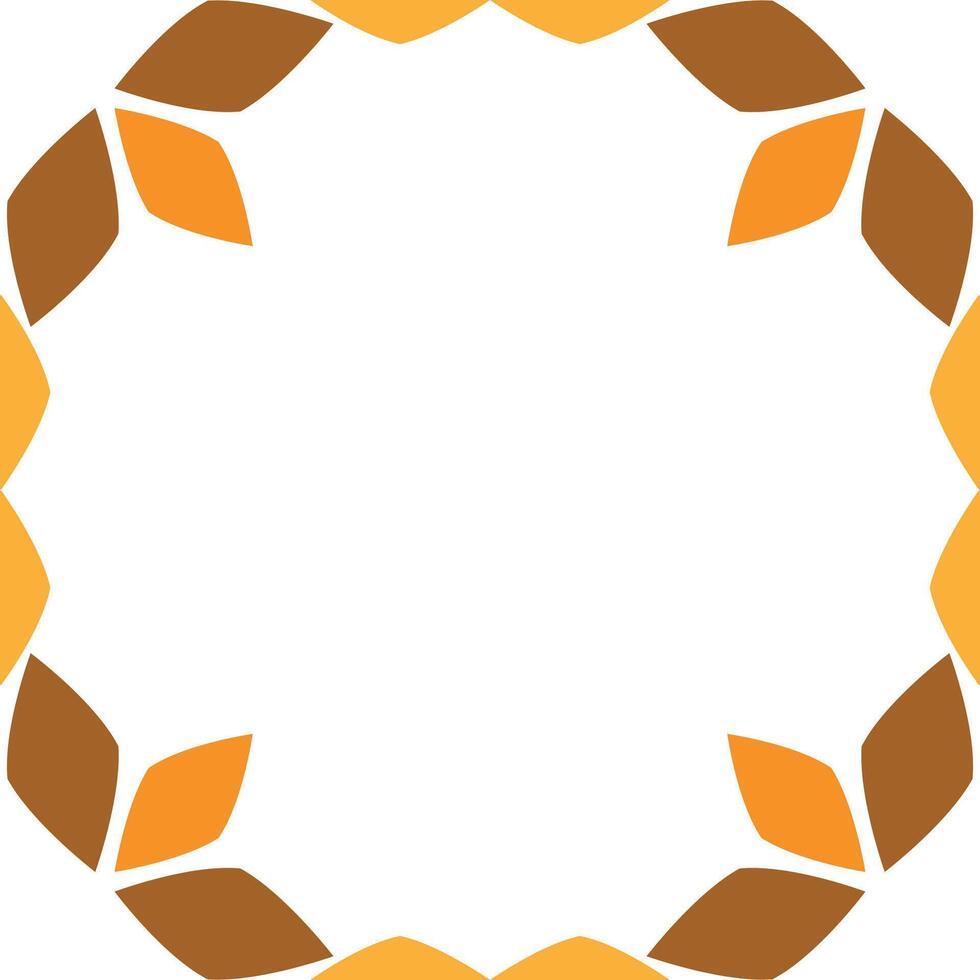 floral frame ornament design on white background vector