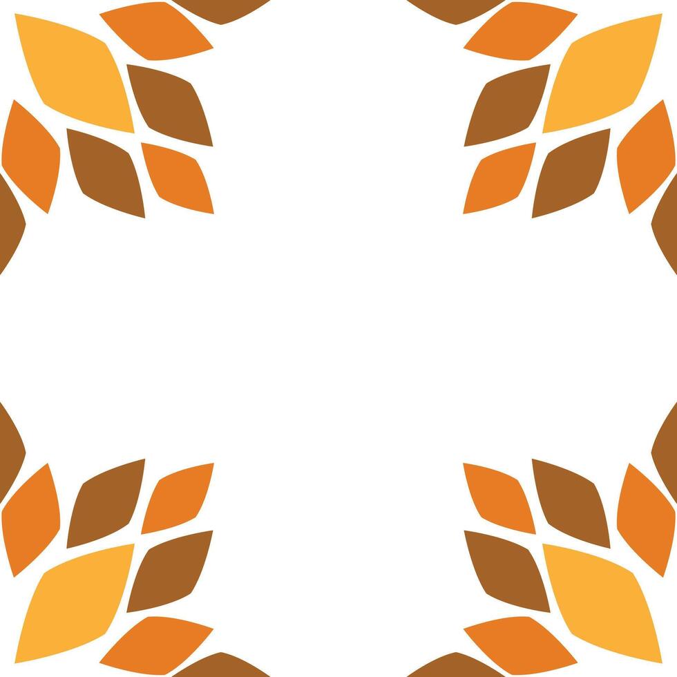 floral frame ornament design on white background vector