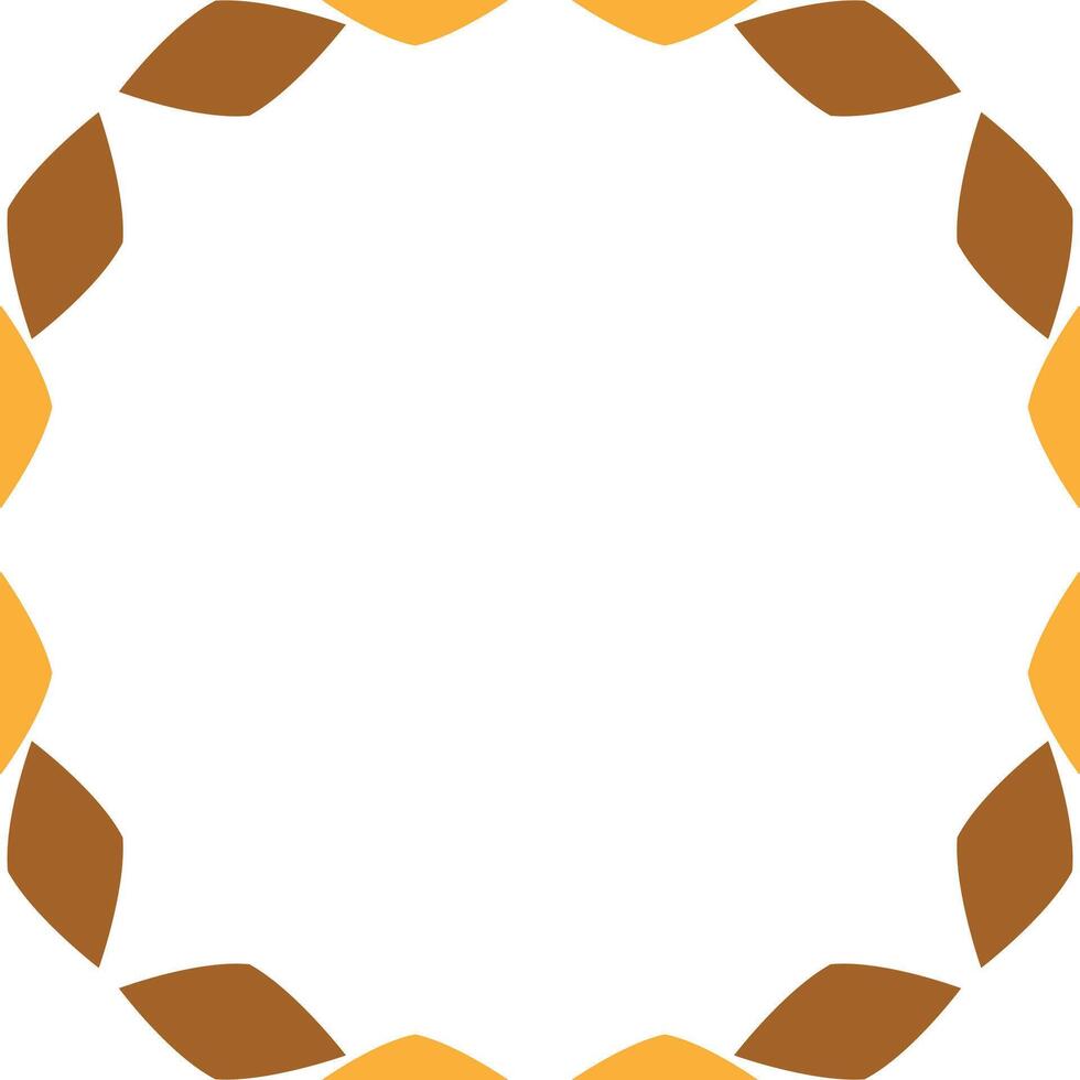 floral frame ornament design on white background vector