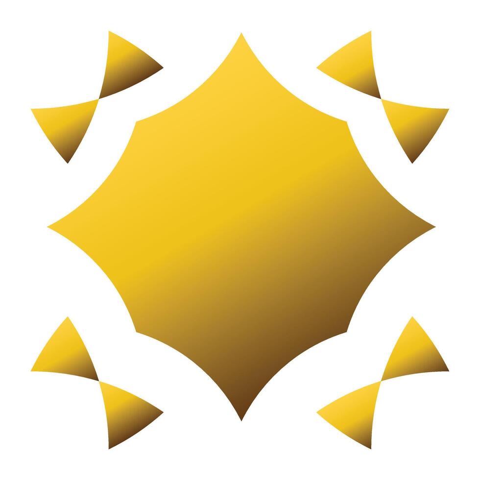 luxury golden geometric ornament vector