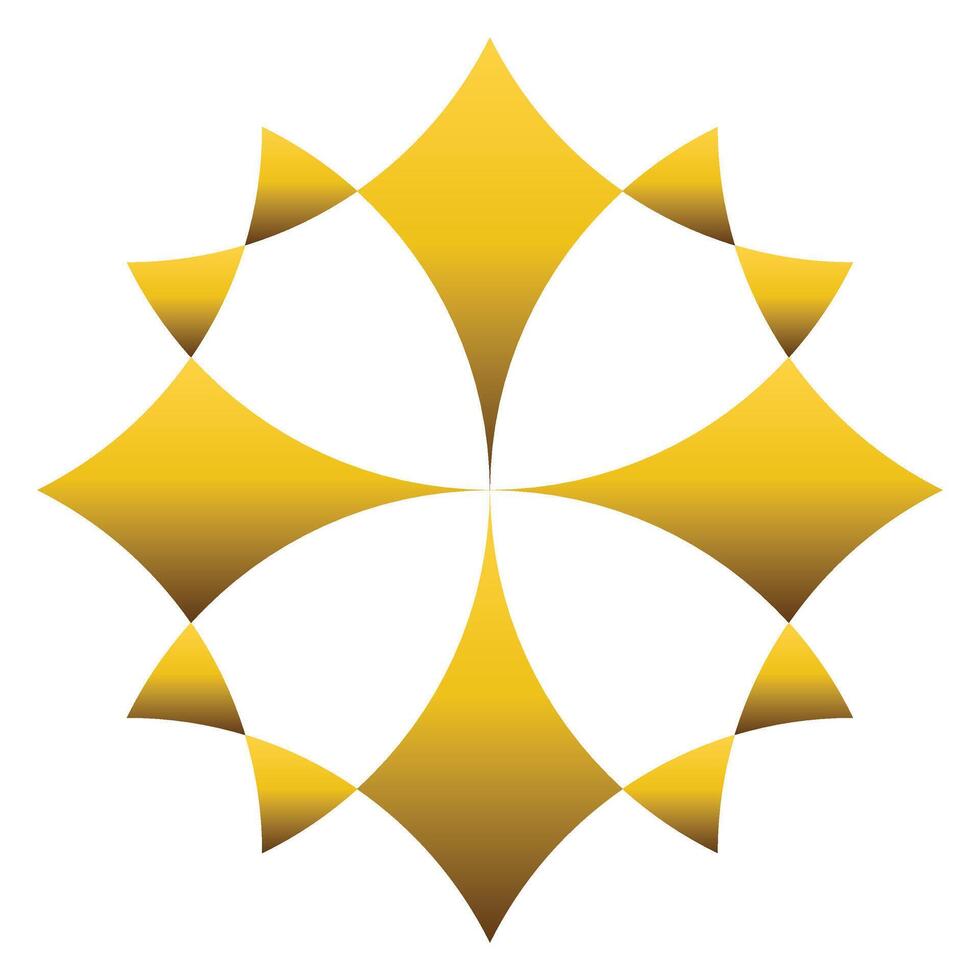 luxury golden geometric ornament vector