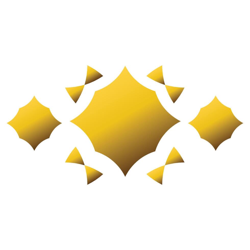 luxury golden geometric ornament vector