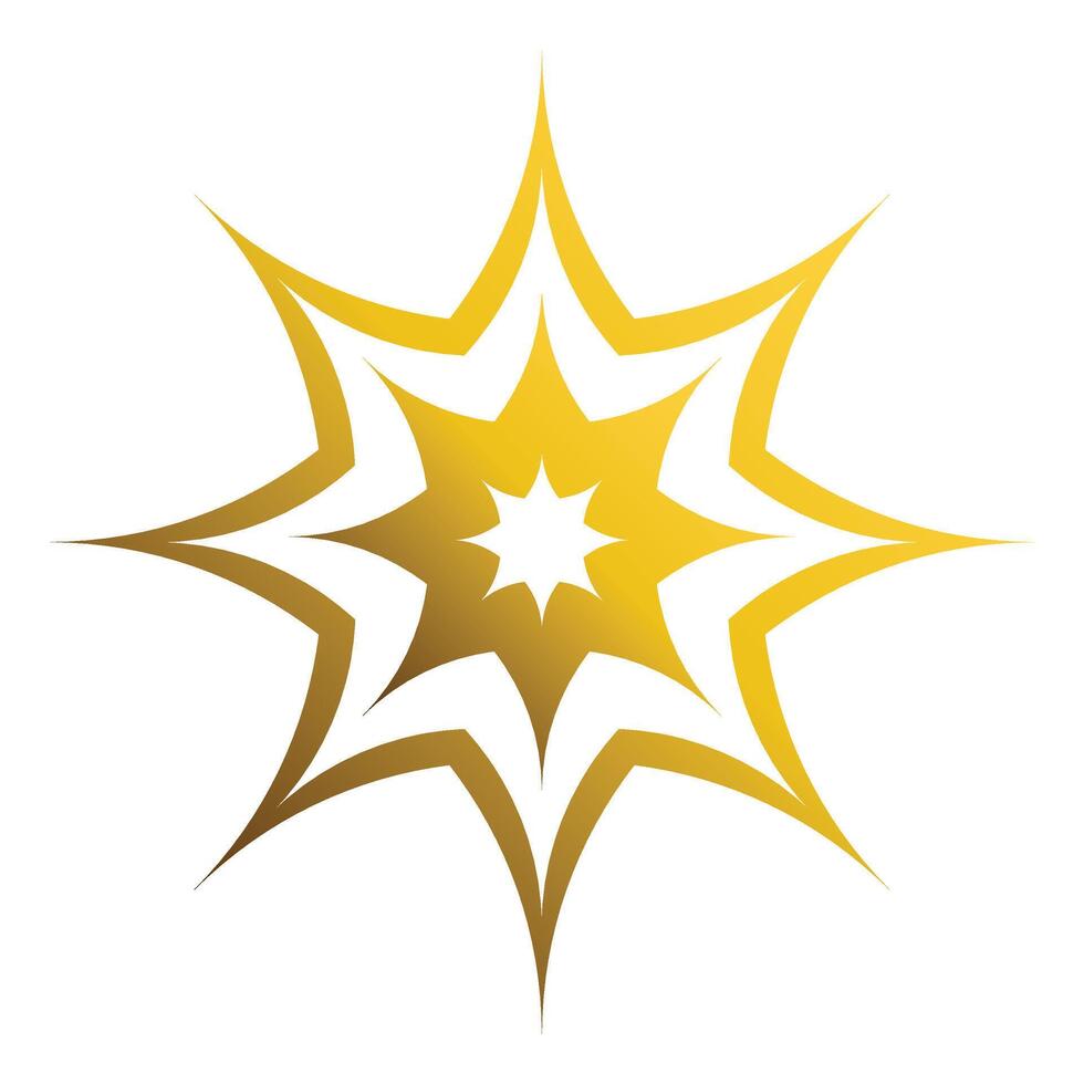 luxury golden geometric ornament vector