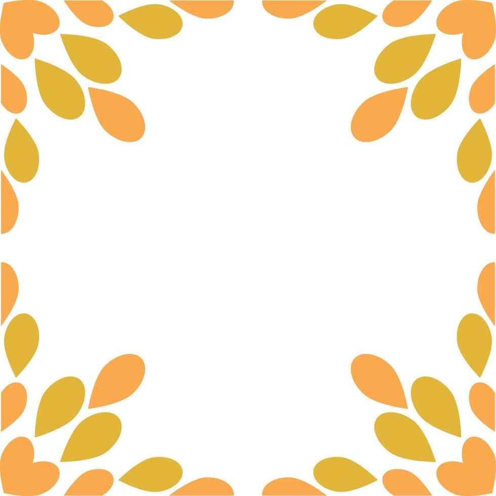 natural beautiful flower petal frame vector