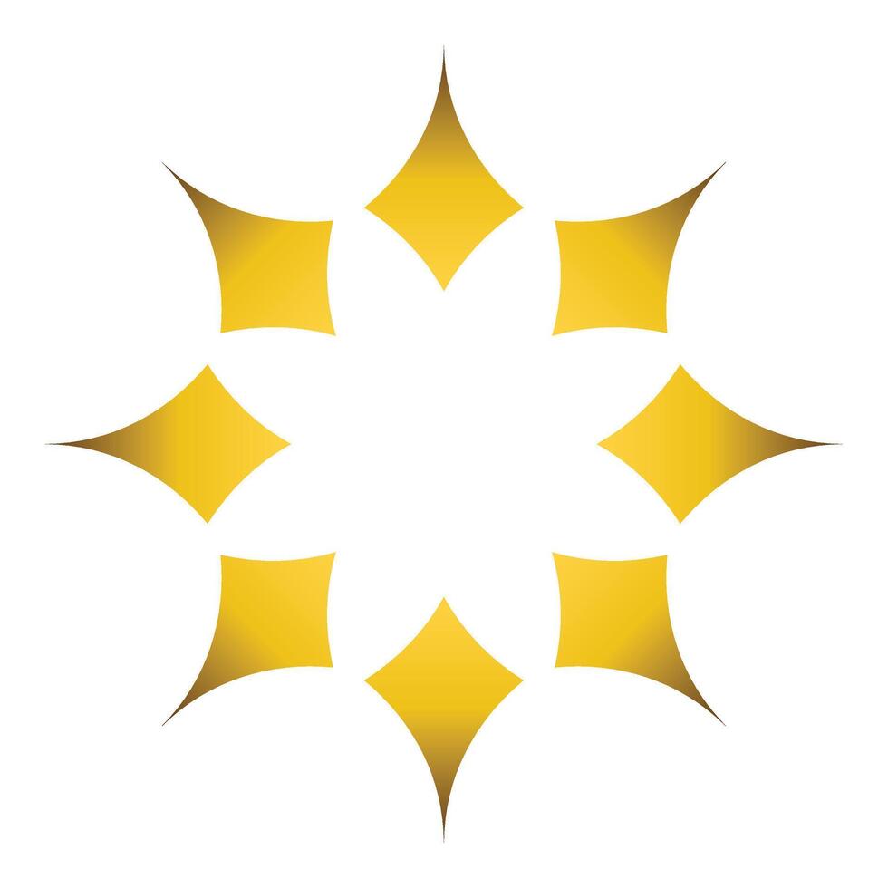 luxury golden geometric ornament vector