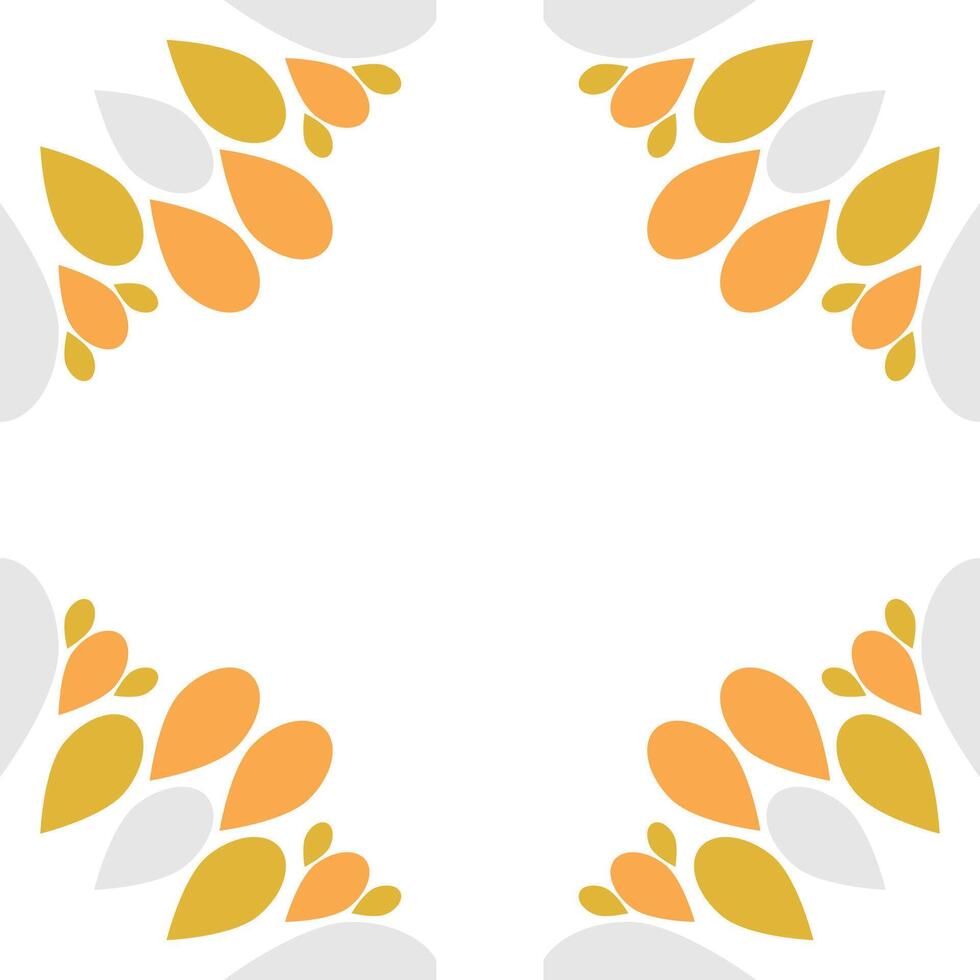 natural beautiful flower petal frame vector