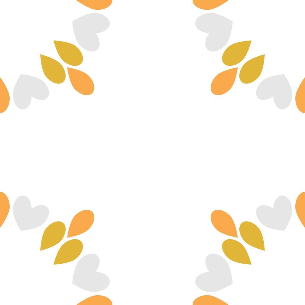 natural beautiful flower petal frame vector