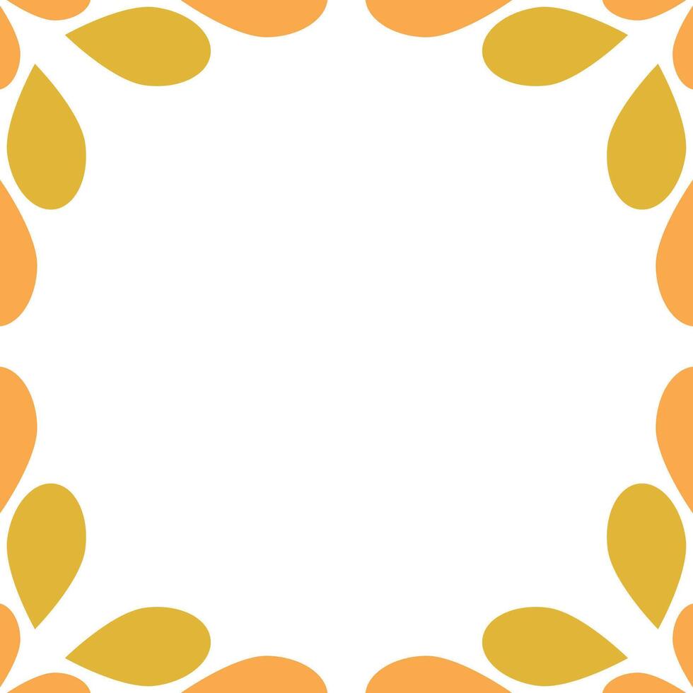 natural beautiful flower petal frame vector