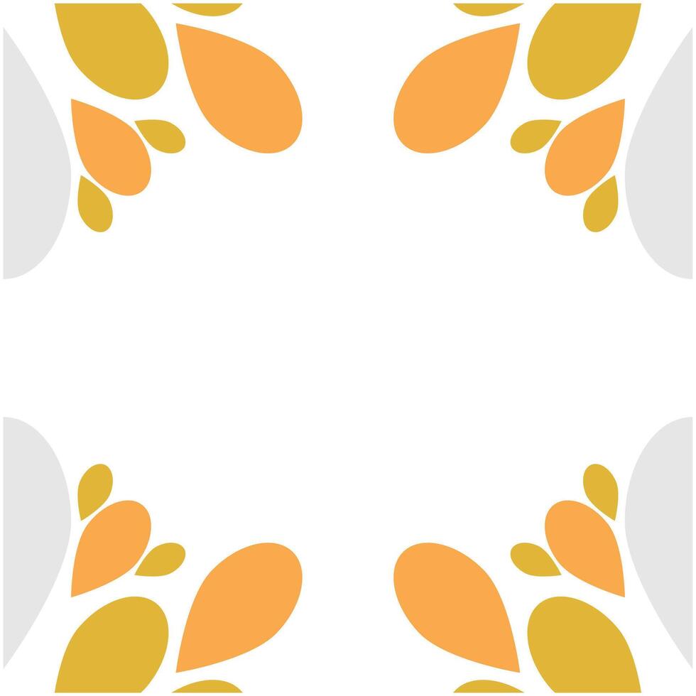 natural beautiful flower petal frame vector