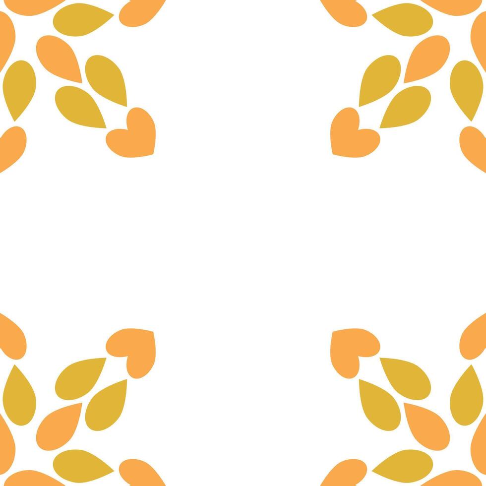 beautiful flower petal frame design vector