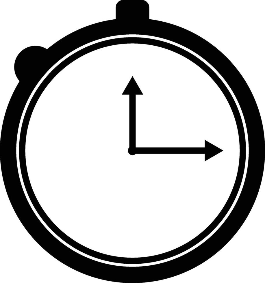 wall clock or hourglass flat icon vector