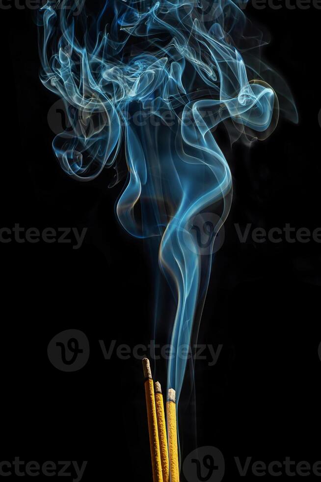 Smoke from incense photo
