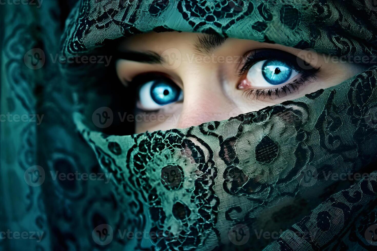 Beautiful Berber tribe woman portrait. Neural network photo