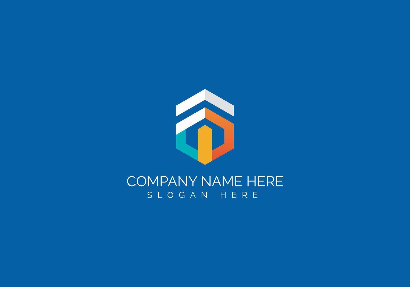 Awesome Geometric Modern Minimalist Company Logo Design for Business vector