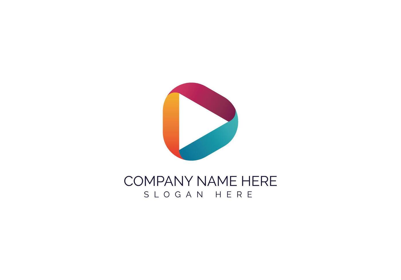 Awesome Geometric Modern Minimalist Company Logo Design for Business vector