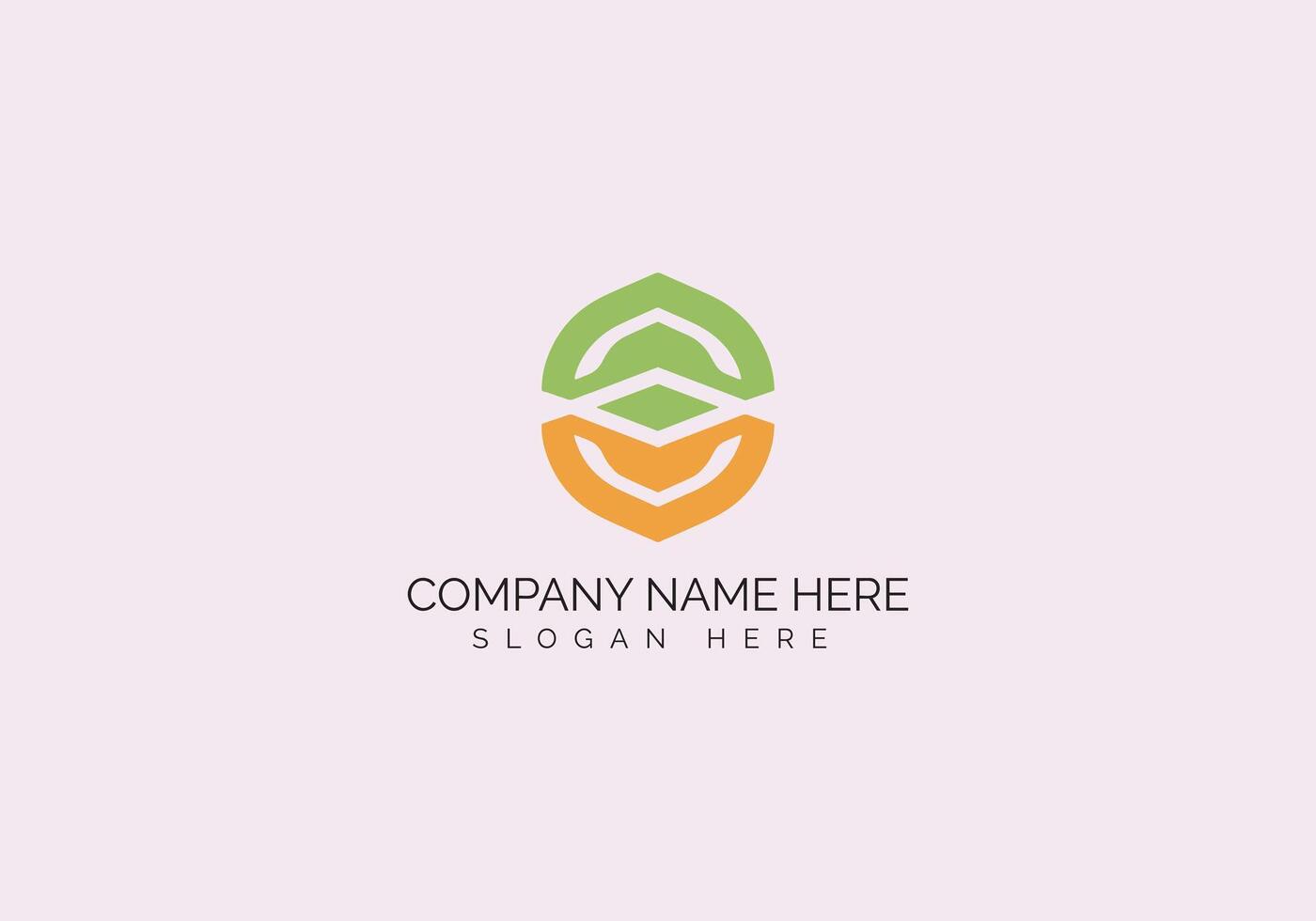 Awesome Geometric Modern Minimalist Company Logo Design for Business vector