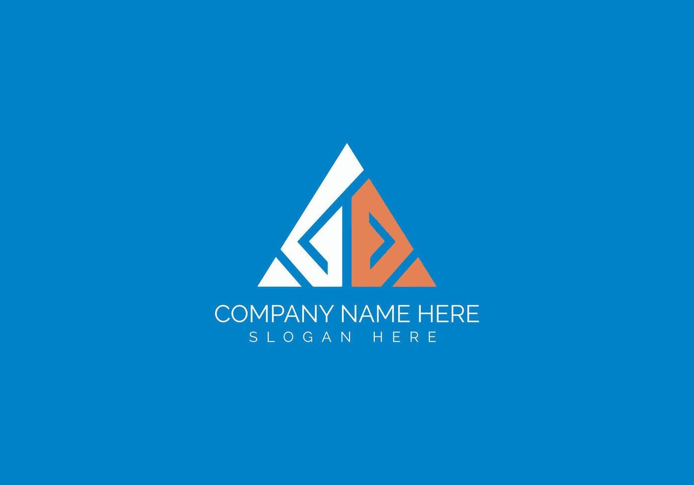 Awesome Geometric Modern Minimalist Company Logo Design for Business vector